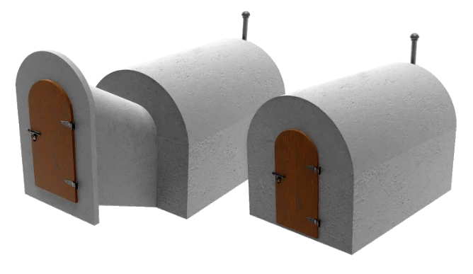 Piwniczka betonowa ogrodowa - producent Systemypodziemne.pl